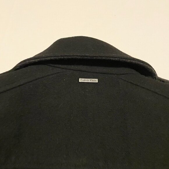 Calvin Klein Wool Blend Peacoat Womens Small - Picture 14 of 16